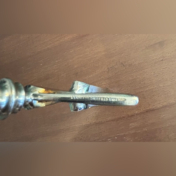 Antique Vintage Carving Set Stainless Steel Bakelite Handles Sheffield England - Picture 5 of 8